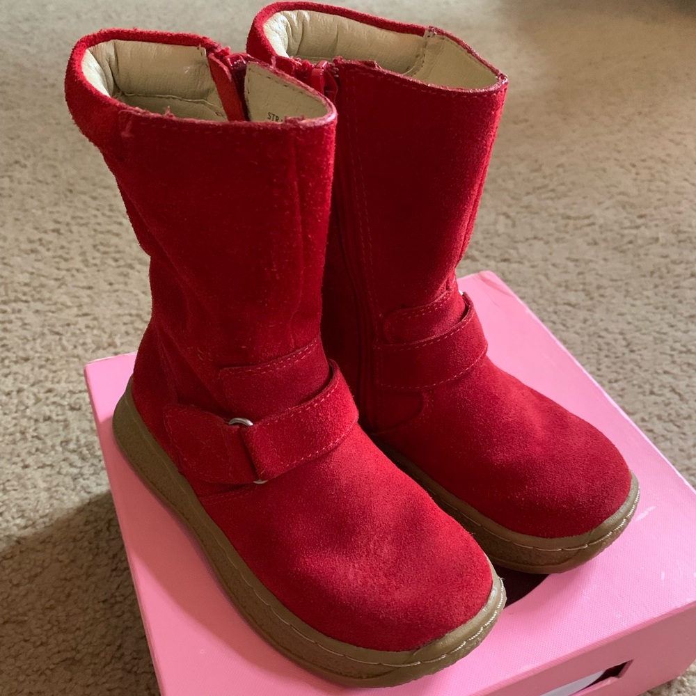 Little Laundry Red Suede Boots